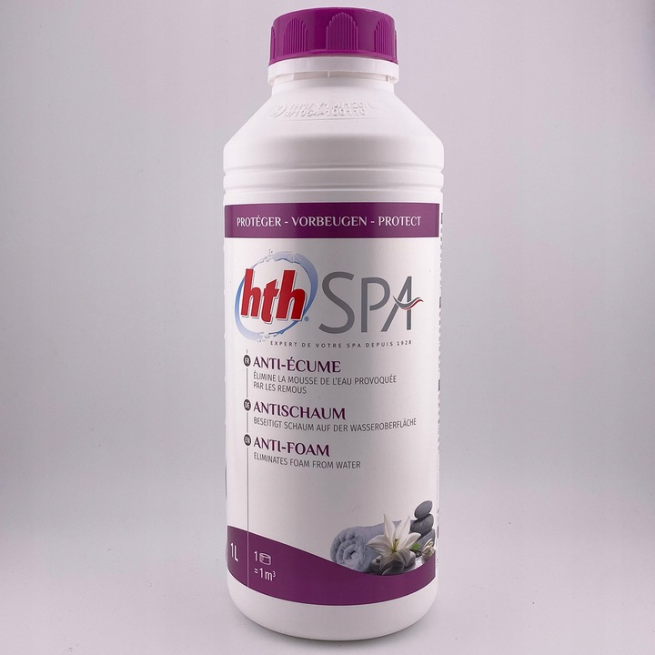HTH ANTYMUS Antypiana 1L DO BASENÓW JACUZZI SPA Środek Usuwający Pianę
