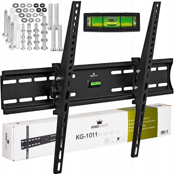 UCHWYT DO TELEWIZORA WIESZAK NA TV LCD UCHYLNY MOCNY 35-85 CALI KingMount