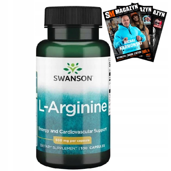 SWANSON L-ARGININA ZMĘCZENIE 500mg 100k