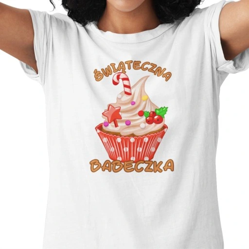 PREZENT ZESTAW DLA ŻONY DZIEWCZYN ŚWIĄTECZNY KUBEK+ KOSZULKA POD choinkę