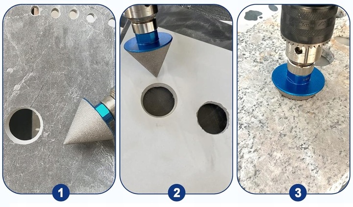 FREZ STOŻKOWY STOŻEK DIAMENTOWY 35mm M14 DO GRESU PŁYTEK GLAZURY CERAMIKI