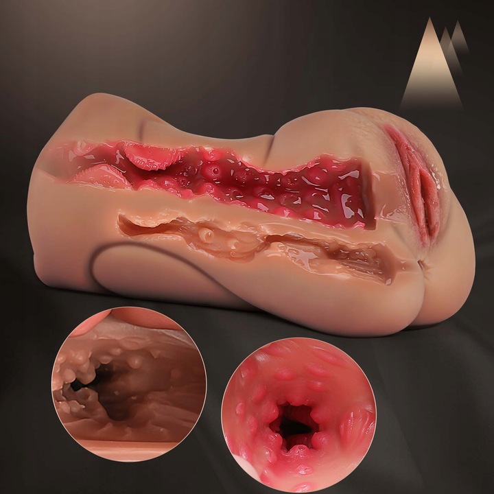 Męski masturbator Pochwą Ustą Odbytem i wibratorem