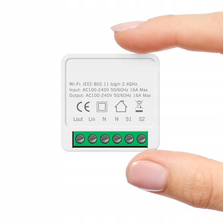 Inteligentny Przekaźnik 10A Gniazdko Włącznik WiFi TUYA Smart Life