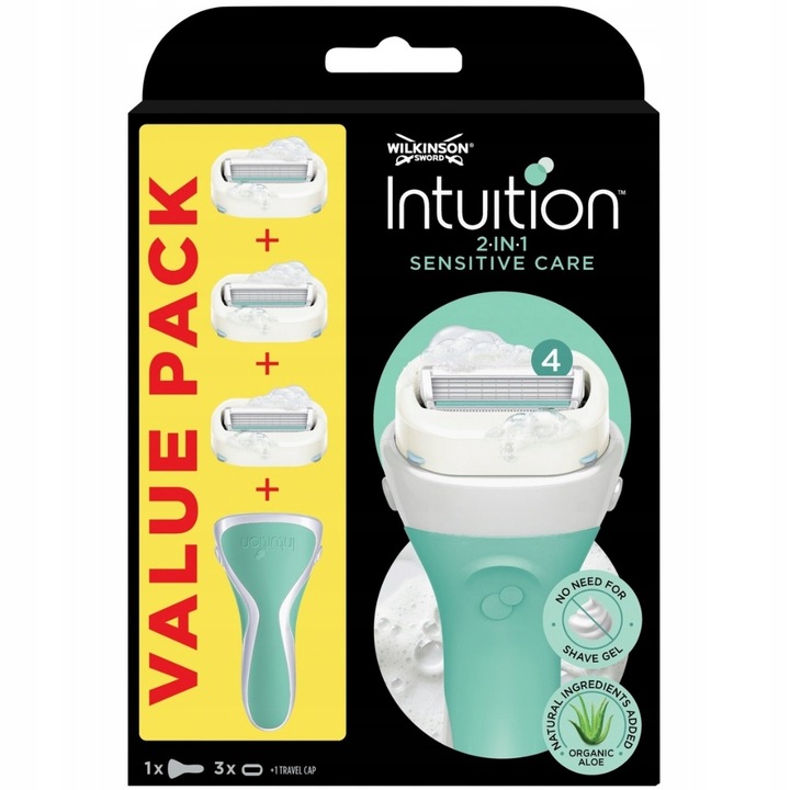 Maszynka do Golenia Wilkinson Intuition Sensitive Care 2in1+ 3 Wkłady