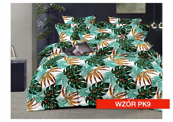 POŚCIEL ANTYALERGICZNA SATYNOWA 220x200 i 2x 70x80 KOMPLET 3 CZĘŚCI WZORY