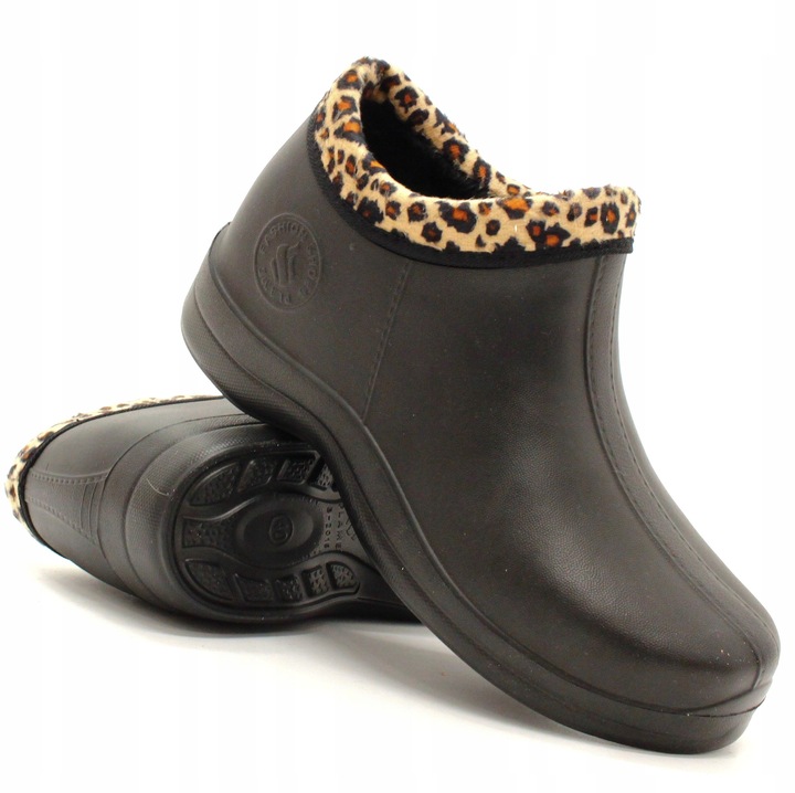 KALOSZE damskie gumowce piankowe KRÓTKIE OCIEPLANE
