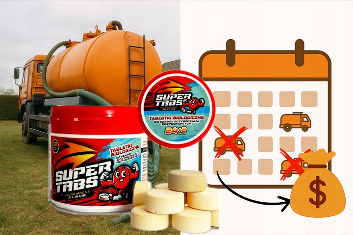 MOCNE Tabletki do szamba oczyszczalni na Rok Bakterie usuwają odór 26