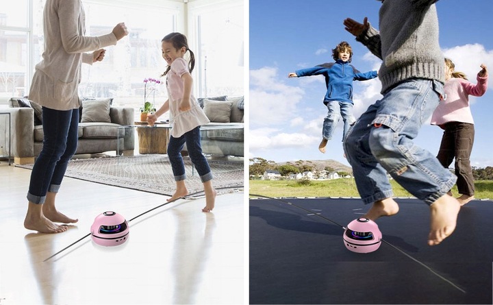 SKAKANKA MUZYCZNA INTELIGENTNA AUTOMATYCZNA DLA DZIECKA Z PILOT TRÓŻOWY