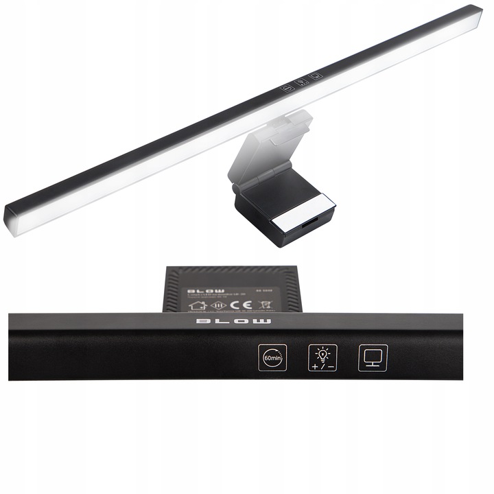 LAMPKA LED NA MONITOR DO KOMPUTERA NOCNA REGULOWANA MOCNA LISTWA 50CM USB-C