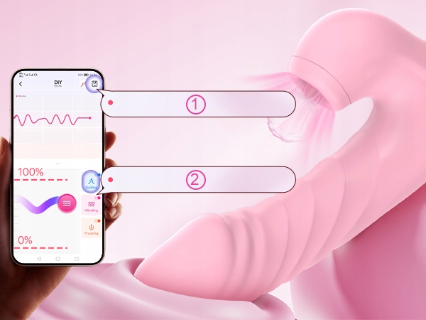 wibrator damski do lechtaczki z funkcją lizania ssania i pchania 10wibracji