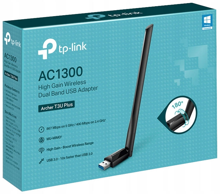 Karta sieciowa zewnętrzna TP-Link Archer T3U Plus