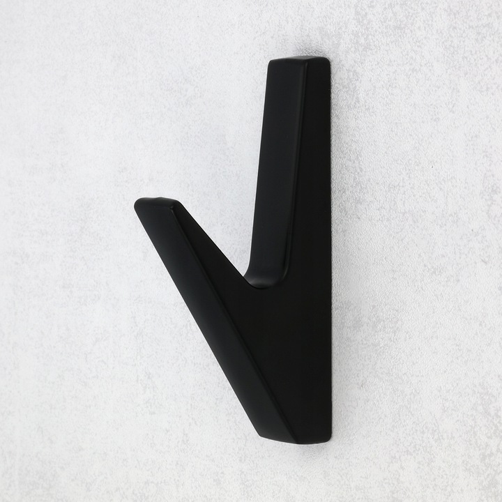 3x WIESZAK NA UBRANIA DO PRZEDPOKOJU HACZYK ŚCIENNY CZARNY DO LAMELI