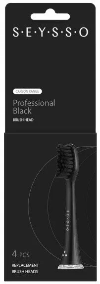 Oryginalna końcówka szczoteczki SEYSSO Professional Carbon (4 szt.)