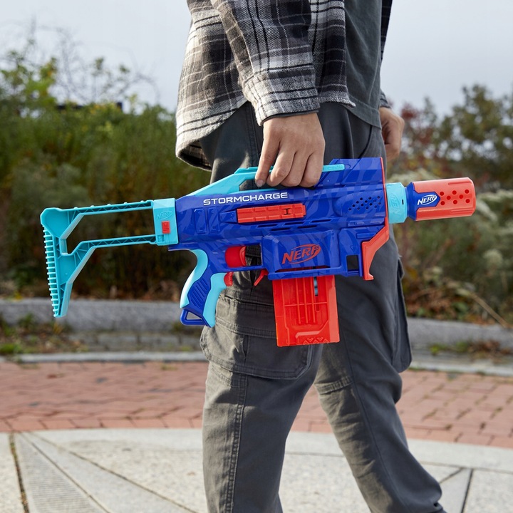 PISTOLET NERF ELITE 2.0 Automatyczny STORMCHARGE 4W1 20 STRZAŁEK +10 WAFFLE