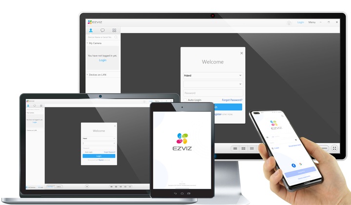 Kamera Obrotowa WiFi 2 x 5Mpx Dual LENS H9C 5MP+5MP EZVIZ 2w1 Autotracking