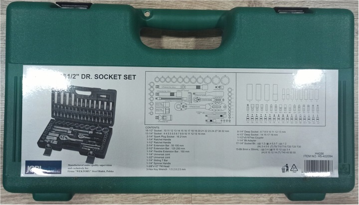 HONITON H4056 ZESTAW KLUCZY NASADOWYCH 94 elementy