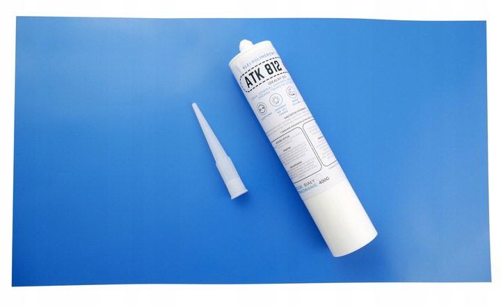 Klej polimerowy do basenów pontonów Duża łata 50x27cm Odtłuszczacz