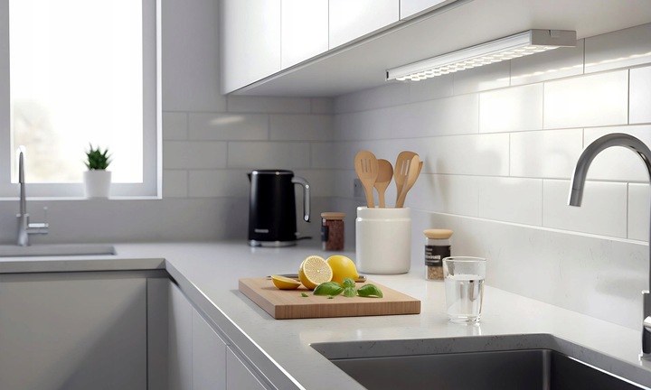 LAMPA ŚWIETLÓWKA LED 120cm OPRAWA NATYNKOWA ALUMINIUM 72W