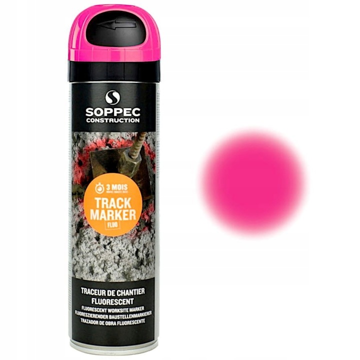 FARBA GEODEZYJNA SPRAY SOPPEC TRACK MARKER 12szt