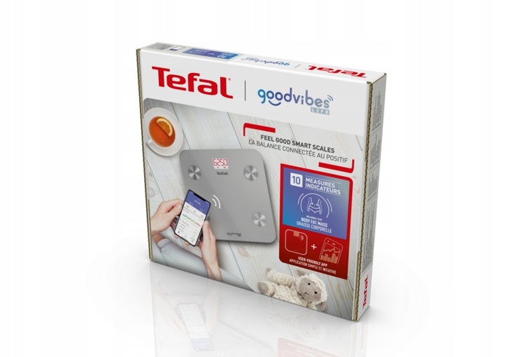 Waga łazienkowa analityczna Tefal Goodvibes BM9600 BMI pomiar tłuszczu