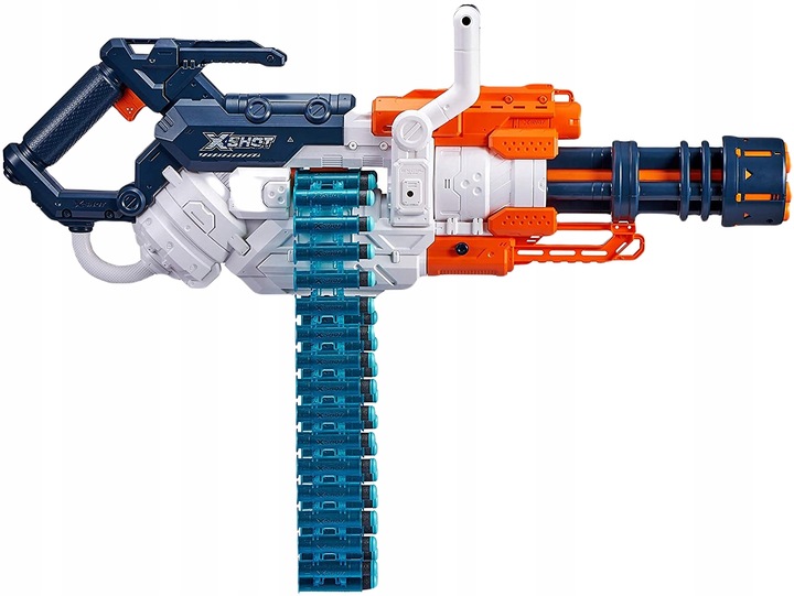 X-SHOT KARABIN CRUSHER MINIGUN + 30 STRZAŁEK NERF