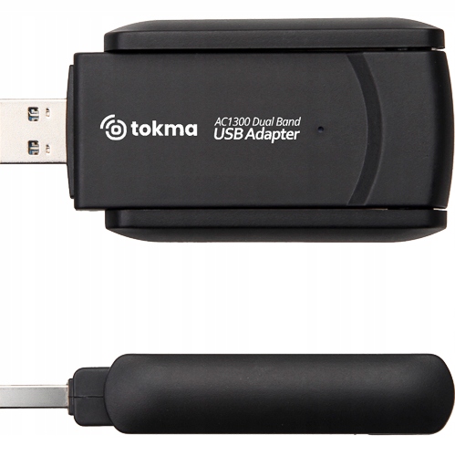 AC1300 ADAPTER KARTA SIECIOWA WiFi Wi-Fi NA USB Z ANTENAMI 1300Mbps 5GHz