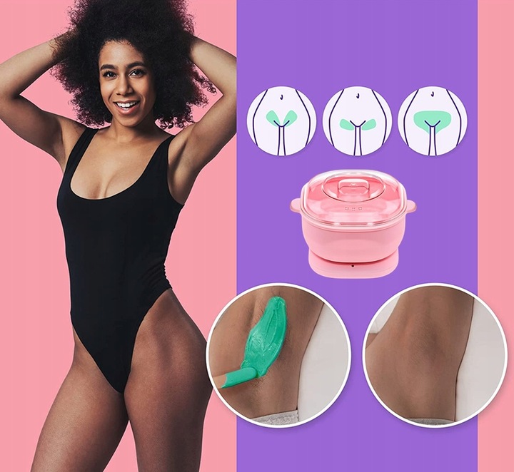 ZESTAW WOSK DO DEPILACJI PODGRZEWACZ wosku 6x WOSK TWARDY W GRANULKACH