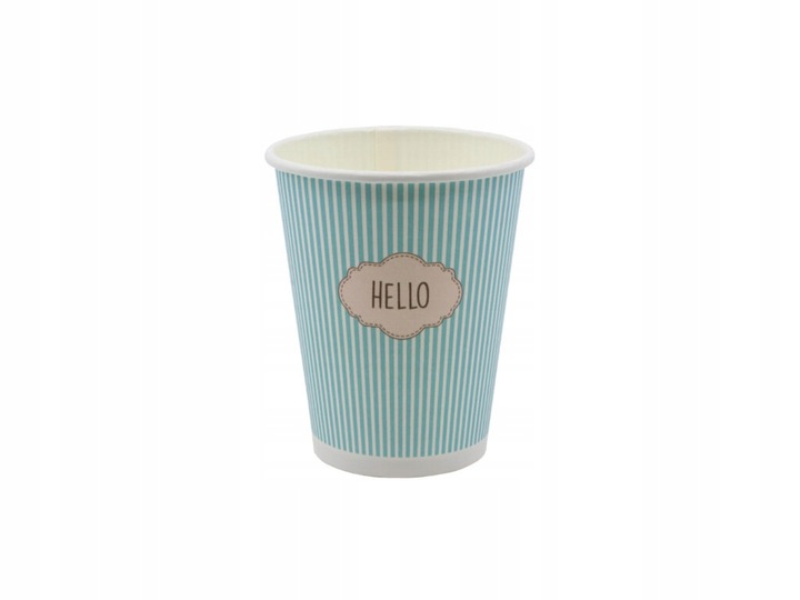 KUBKI PAPIEROWE DO KAWY - PASTELE MIX 250ML 100 SZTUK DO ZIMNYCH I GORĄCYCH
