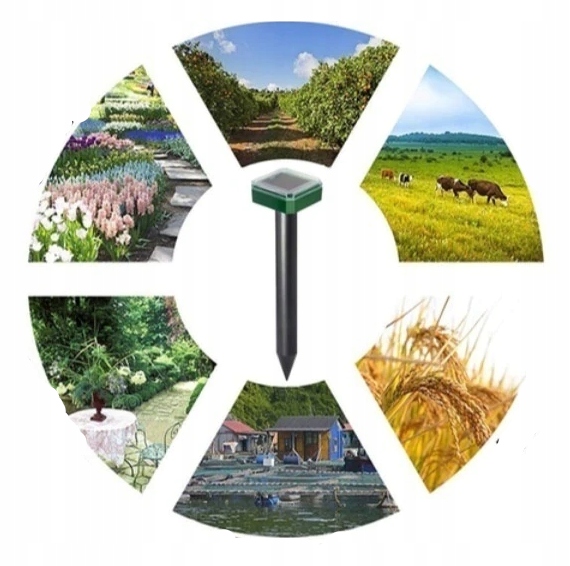 4X SILNY ODSTRASZACZ KRETÓW SOLARNY NA KRETY MOCNY