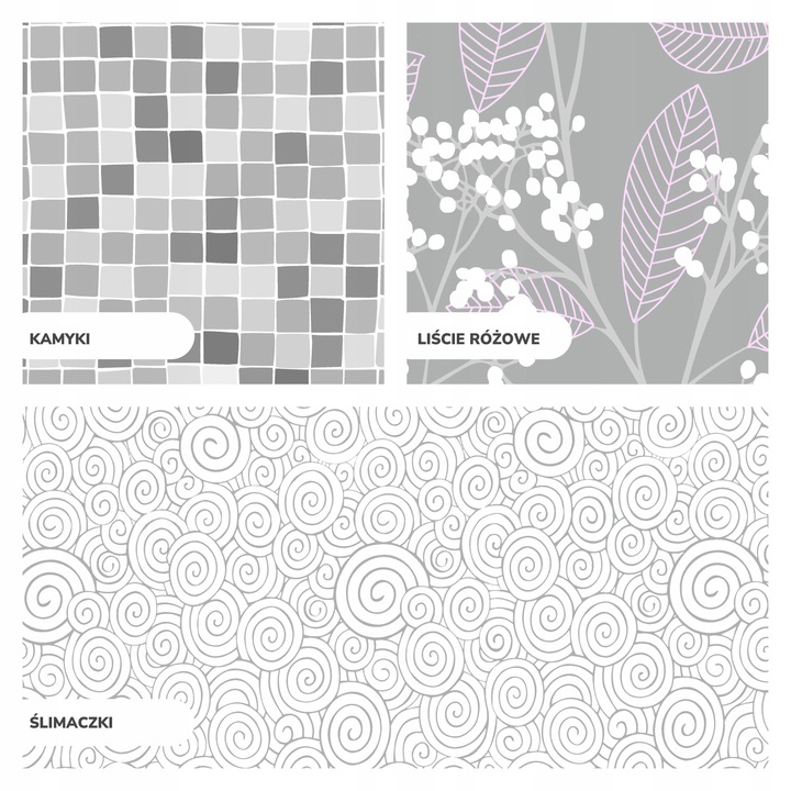 FOLIA OKIENNA STATYCZNA 45x150 MLECZNA KWIATY PASY WZORY OKLEINA