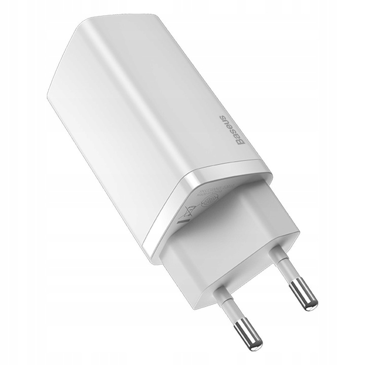 Ładowarka sieciowa Baseus GaN2 USB-A, USB-C PD, QC, zasilacz, kostka 65W