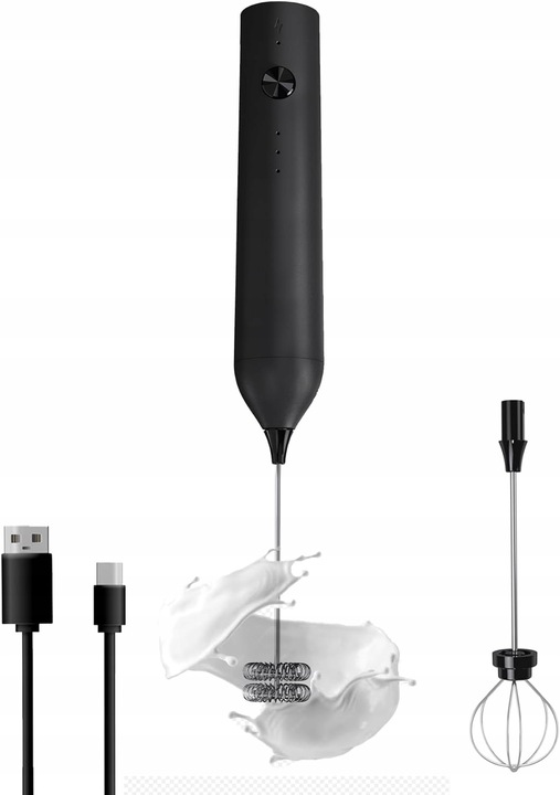 Elektryczny Spieniacz do Mleka Ręczny Akumulator Kawa Bezprzewodowy