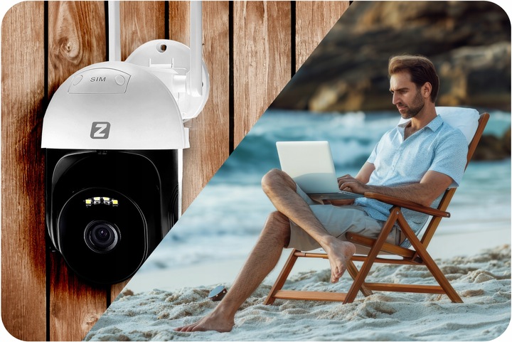 Kamera Obrotowa IP GSM 4G LTE SIM 3MPx 3MP AUDIO, WYKRYWANIE POSTACI