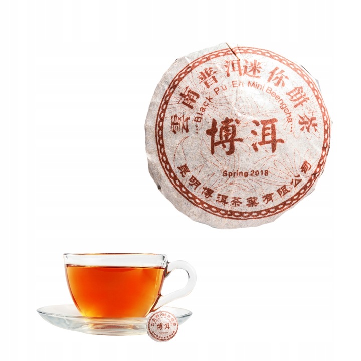 Pu-Erh Mini Beeng Cha herbata prasowana ok- 9 g Chiny---20 szt