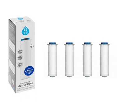 4 X FILTR WKŁAD PRZEPŁYWOWY DAFI POLIPROPYLENOWY