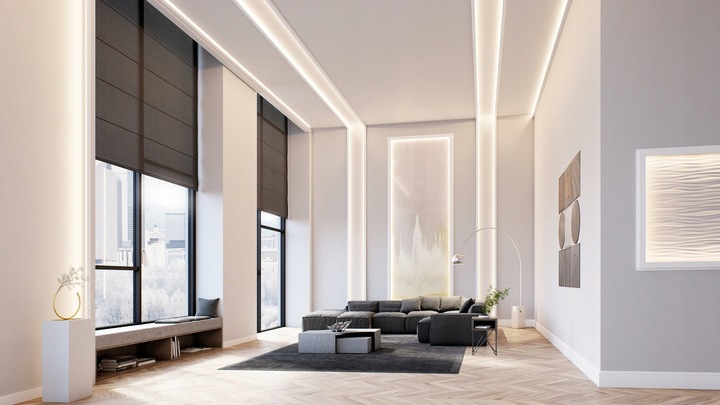 Profil LED Aluminiowy Do Płyt GK Gipsowych 20mm Wpuszczany Regips 2m