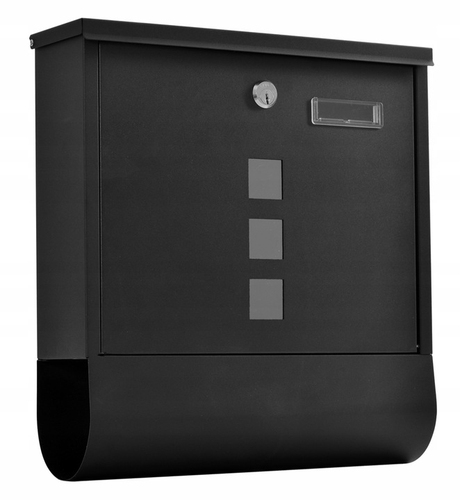 SKRZYNKA NA LISTY GAZETY POCZTĘ OGORDZENIE DO DOMU POCZTOWA CZARNA