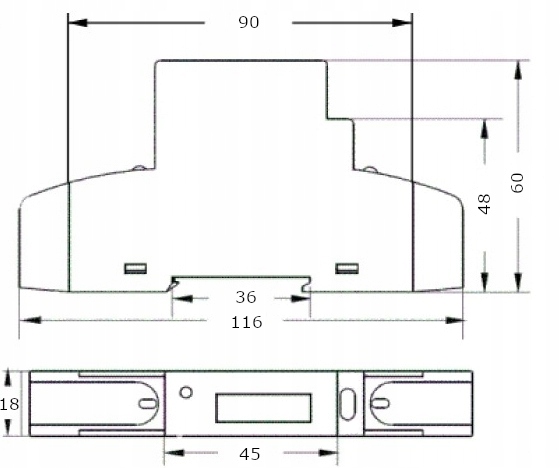 LICZNIK JEDNOFAZOWY PODLICZNIK ENERGII ŻUZYCIA PRĄDU 1 FAZOWY