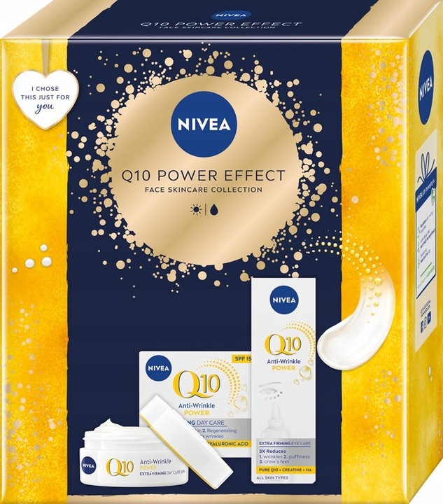 NIVEA Q10 POWER EFFECT Zestaw kosmetyków dla kobiet krem + krem pod oczy