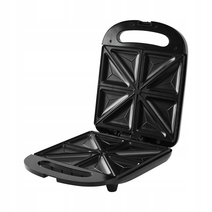 Czarny Toster Opiekacz Do Kanapek XXL 4 Kanapki 1400W Tosty Sandwich