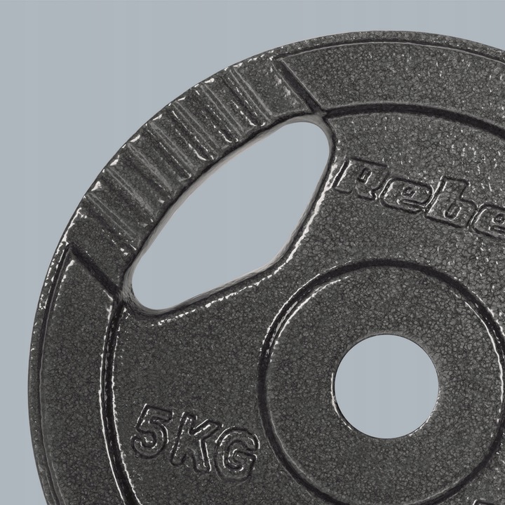 Obciążenie żeliwne zestaw 4x5kg 20kg otwór 31mm talerz z uchwytami REBEL