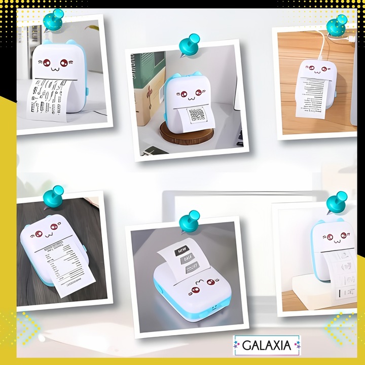 Mini Drukarka Termiczna DRUKUŚ ORYGINALNY Do Zdjęć Przenośna + 11 ROLEK