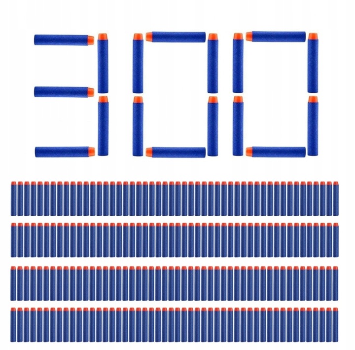 300 STRZAŁEK NABOI DO WYRZUTNI NERF ELITE NSTRIKE