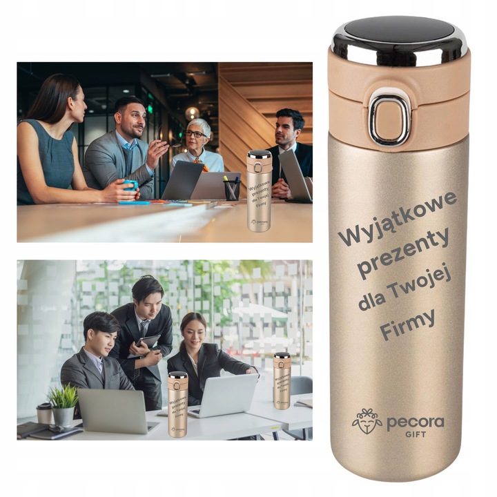 Kubek Termiczny z Wyświetlaczem LED + Grawer Prezent Dla Niej i Niego