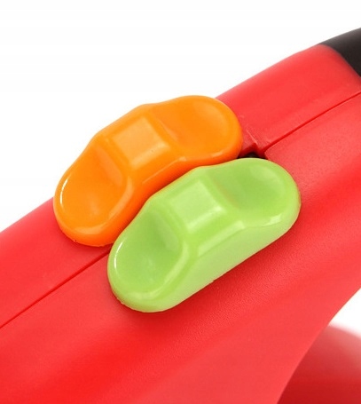 SMYCZ DLA PSA PODWÓJNA AUTOMATYCZNA NA 2 PSY Z BLOKADĄ LATARKA WORECZKI 3M