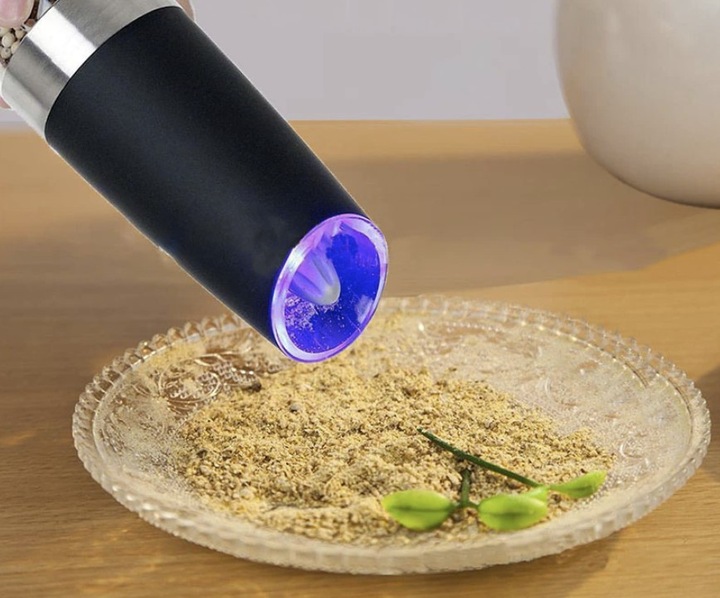 Młynek Elektryczny do Soli i Pieprzu Zestaw 2 Młynków do Mielenia Przypraw