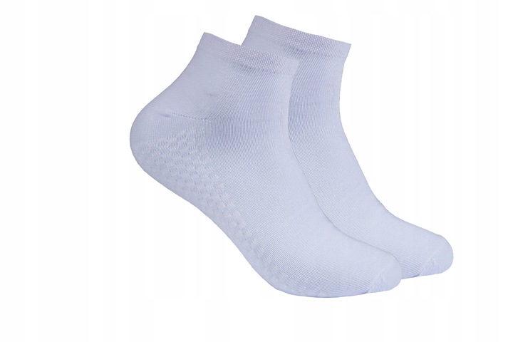 15x KRÓTKIE SKARPETY Bawełniane ODDYCHAJĄCE SKARPETKI sportowe Białe 40-43