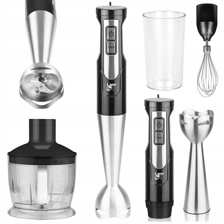 BLENDER RĘCZNY MIKSER WIELOFUNKCYJNY ZESTAW TURBO