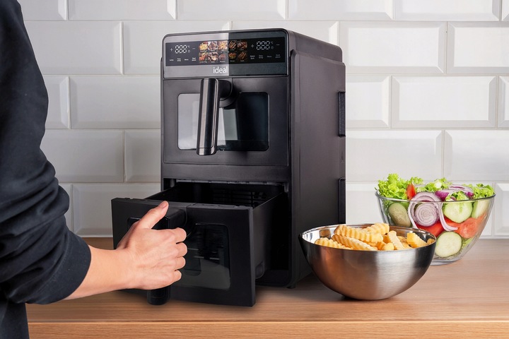 FRYTKOWNICA BEZTŁUSZCZOWA AIR FRYER IDEAL PODWÓJNA 10L DWUKOMOROWA