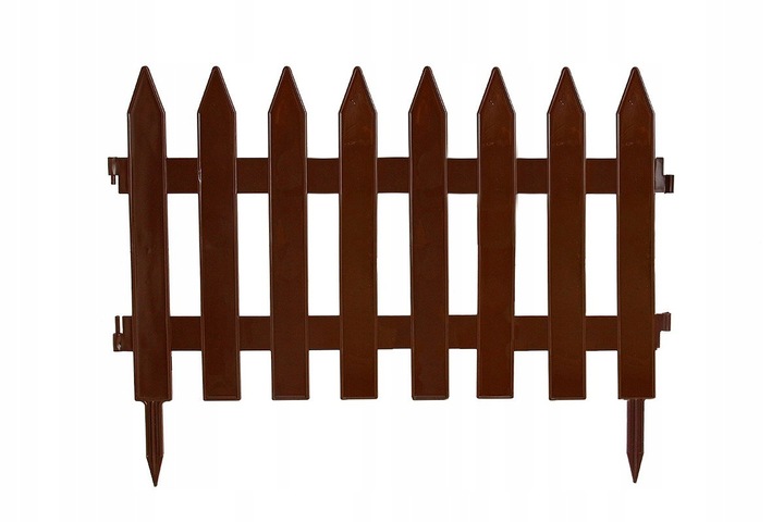 Płotek Palisada Ogrodowa 3,2m IPŁSU Brązowa